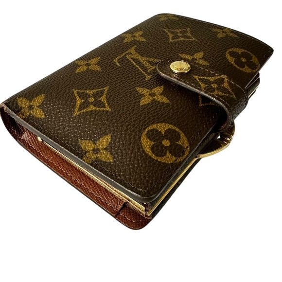 Louis Vuitton Monogram Leather Kisslock Bifold Wallet - Picture 9 of 13